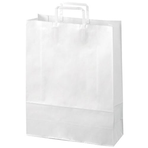 CAINZ-DASH】プラス 354122）手提袋 平紐 白 大 50枚