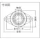 【CAINZ-DASH】NTNセールスジャパン G ベアリングユニット(止めねじ式)軸径75mm全長275mm全高165mm UCFL215D1【別送品】