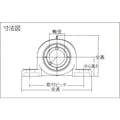 【CAINZ-DASH】ＮＴＮセールスジャパン Ｇ　ベアリングユニット（止めねじ式）　軸径２５ｍｍ　中心高さ３６．５ｍｍ UCP205D1【別送品】