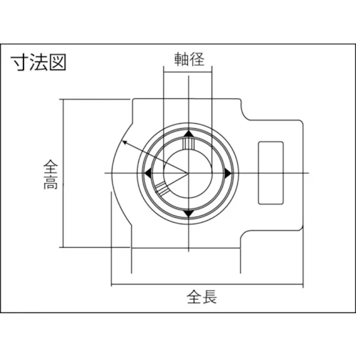 【CAINZ-DASH】NTNセールスジャパン G ベアリングユニット(止めねじ式)軸径50mm全長151mm全高117mm UCT210D1【別送品】