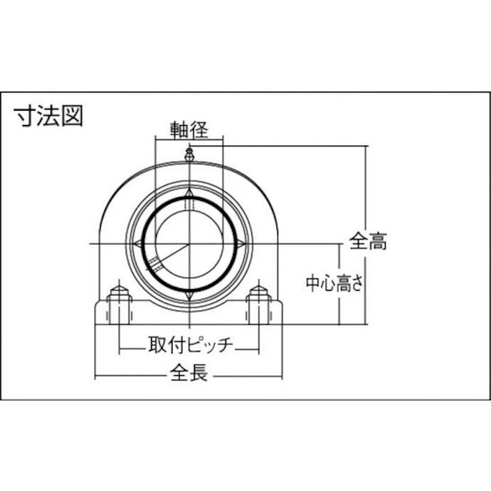 【CAINZ-DASH】ＮＴＮセールスジャパン Ｇ　ベアリングユニット（止めねじ式）　軸径１２ｍｍ　中心高さ３０．２ｍｍ UCUP201D1【別送品】