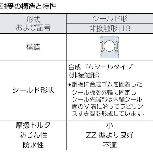 NTN B 中形ボールベアリング 6018LLB(2138077) JAN：4547359004267-