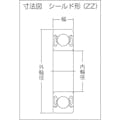 【CAINZ-DASH】ＮＴＮセールスジャパン Ｂ中形ボールベアリング（両側シールド）内径１００ｍｍ外径１５０ｍｍ幅２４ｍｍ 6020ZZ【別送品】