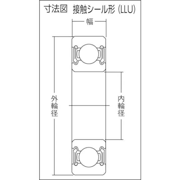【CAINZ-DASH】NTNセールスジャパン A小径小形ボールベアリング(合成ゴム接触両側シール)内径30mm外径62mm幅16mm 6206LLU【別送品】