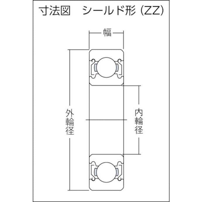 【CAINZ-DASH】ＮＴＮセールスジャパン Ａ小径小形ボールベアリング（両側シールド）内径３５ｍｍ外径７２ｍｍ幅１７ｍｍ 6207ZZ【別送品】