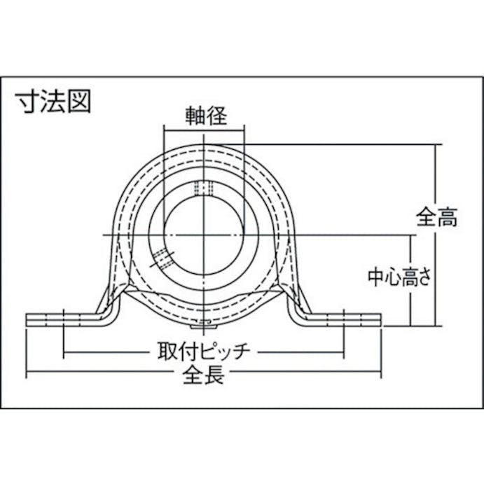 【CAINZ-DASH】ＮＴＮセールスジャパン Ｇ　ベアリングユニット（止めねじ式）　軸径１５ｍｍ　中心高さ２２．２ｍｍ ASPP202【別送品】