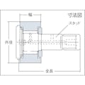 【CAINZ-DASH】ＮＴＮセールスジャパン Ｆ　ニードルベアリング（球面外輪タイプ・シール付）外径３２ｍｍ幅１４ｍｍ全長４０ｍｍ KRV32LLH【別送品】