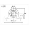 【CAINZ-DASH】ＮＴＮセールスジャパン Ｇ　ベアリングユニット（止めねじ式）　軸径２０ｍｍ　中心高さ３３．３ｍｍ F-UCPM204/LP03【別送品】