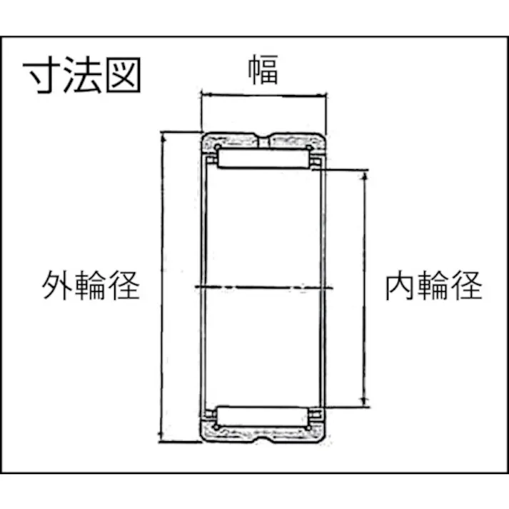 【CAINZ-DASH】NTNセールスジャパン F ニードルベアリング(内輪なし)内輪径60mm外輪径72mm幅35mm NK60/35R【別送品】