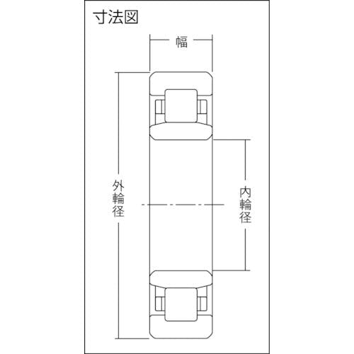 CAINZ-DASH】ＮＴＮセールスジャパン 円筒ころ軸受 ＮＵ形 内輪径