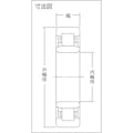【CAINZ-DASH】ＮＴＮセールスジャパン Ｈ　大形ベアリング　ＮＵ形　内輪径１６０ｍｍ外輪径２４０ｍｍ幅３８ｍｍ NU1032【別送品】