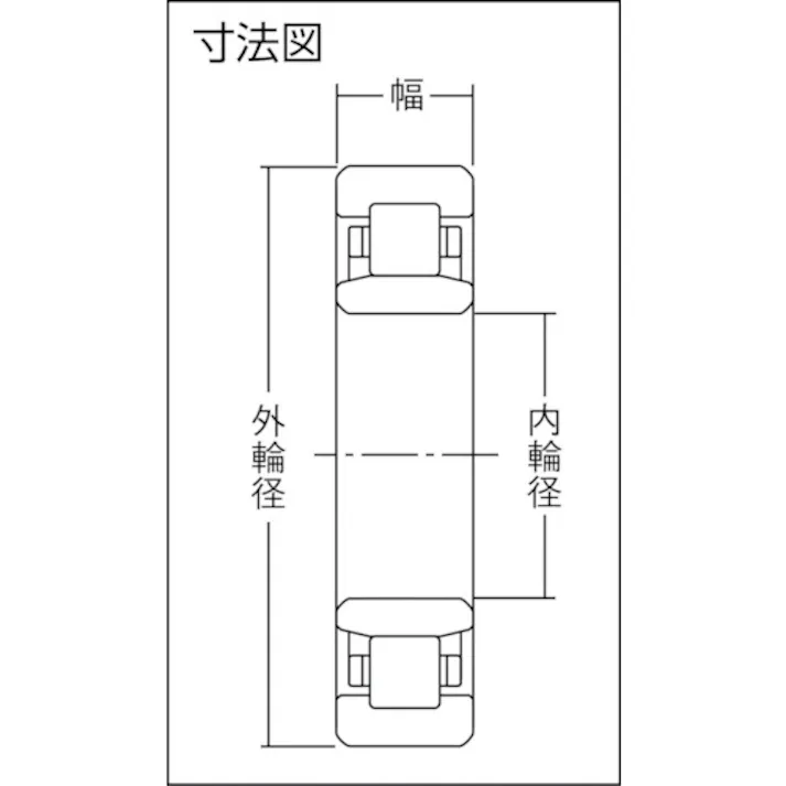 【CAINZ-DASH】NTNセールスジャパン H 大形ベアリング NU形(すきま大)内径100mm外径215mm幅47mm NU320G1C3【別送品】