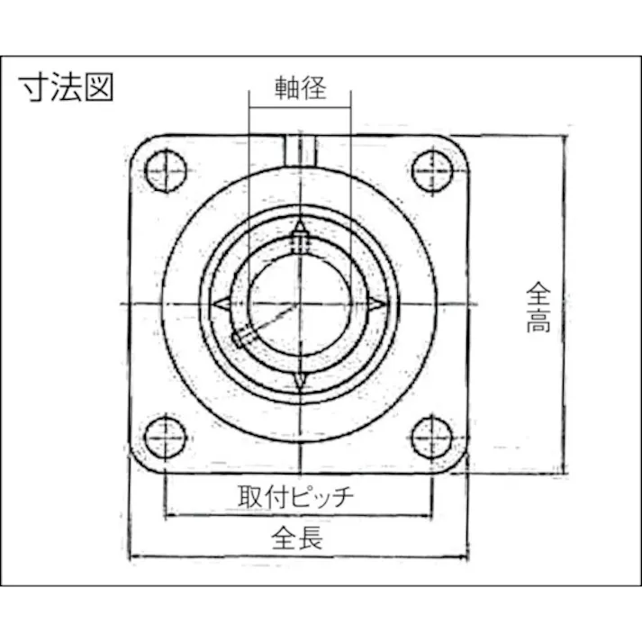 【CAINZ-DASH】NTNセールスジャパン G ベアリングユニット(円筒穴形、止めねじ式)軸径25mm内輪径25mm全長110mm UCFS305D1【別送品】