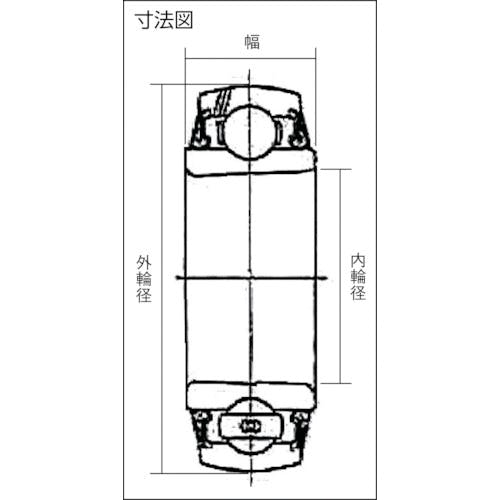 NTN ユニット用玉軸受UK形(テーパ穴形アダプタ式)全高120mm外輪径260mm