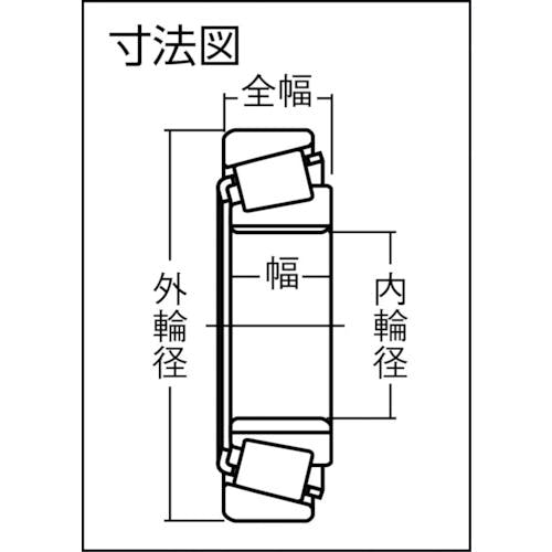 【CAINZ-DASH】ＮＴＮセールスジャパン 円すいころ軸受　内輪径１９０ｍｍ　外輪径３４０ｍｍ　幅５５ｍｍ 30238U【別送品】