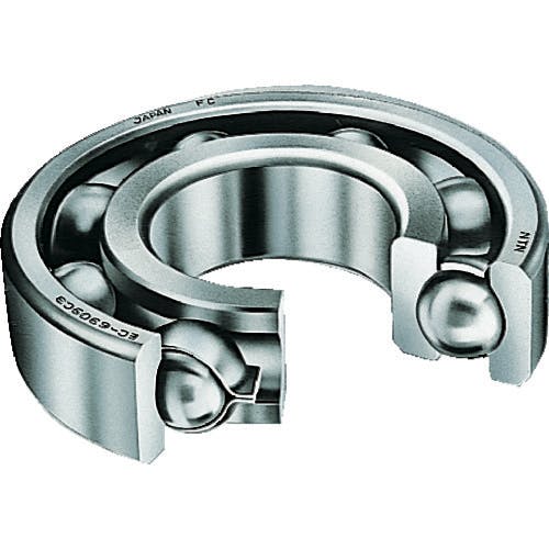 NTNセールスジャパン A小径小形ボールベアリング(止め輪付開放)内径20mm外径47mm幅14mm 6204NR 深溝玉軸受 NTNセールスジャパン A小径小形ボールベアリング(止め輪付開放)内径20mm外径47mm幅14mm 6204NR 深溝玉軸受
