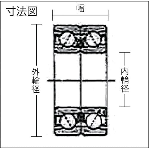 CAINZ-DASH】ＮＴＮセールスジャパン アンギュラ玉軸受（背面組合せ