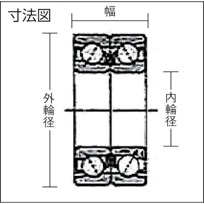 【CAINZ-DASH】NTNセールスジャパン A 小径小形ボールベアリング(背面組合せ)内径30mm外径72mm幅38mm 7306DB【別送品】