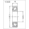 【CAINZ-DASH】ＮＴＮセールスジャパン Ｂ中形ボールベアリング（接触角４０度）内径８０ｍｍ外径１７０ｍｍ幅３９ｍｍ 7316B【別送品】