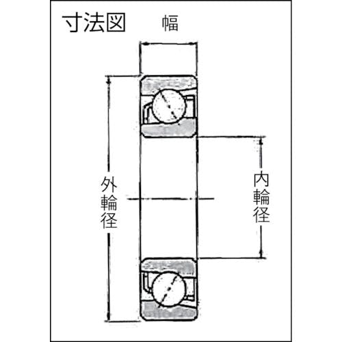 ＮＴＮ Ｂ中形ボールベアリング（接触角４０度フラッシュグラウンド