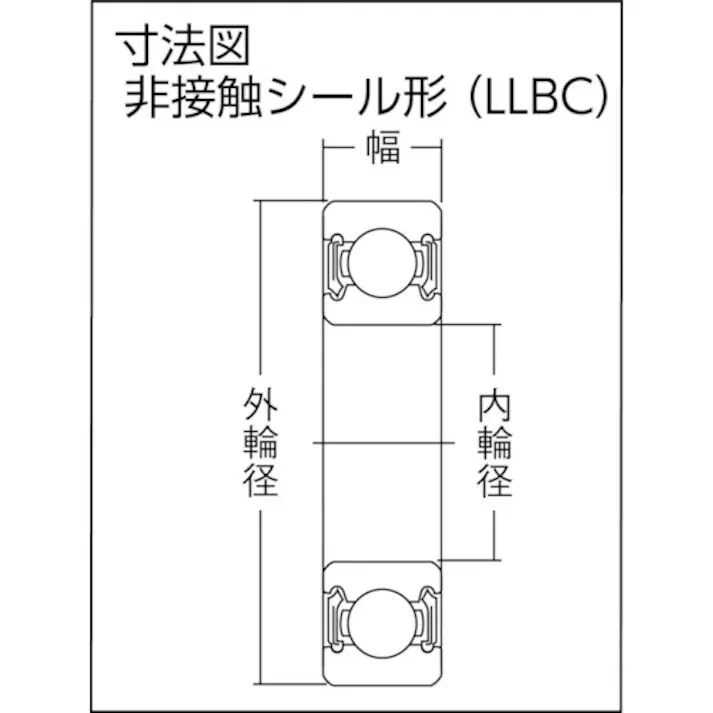 【CAINZ-DASH】NTNセールスジャパン 深溝玉軸受(すきま大・合成ゴム両側シール)内径50mm外径110mm幅27mm 6310LLBC3【別送品】