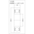 【CAINZ-DASH】ＮＴＮセールスジャパン 深溝玉軸受（合成ゴム両側シール）内径８０ｍｍ外径１００ｍｍ幅１０ｍｍ 6816LLB【別送品】