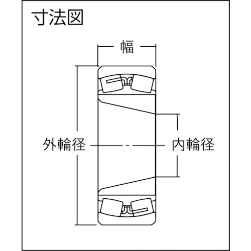 NTN 自動調心ころ軸受(すきま大テーパ穴)/22226EMKD1C3-