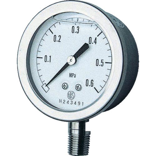CAINZ-DASH】長野計器 グリセン入圧力計 Ａ枠立型 Φ６０ 最小目盛０ 