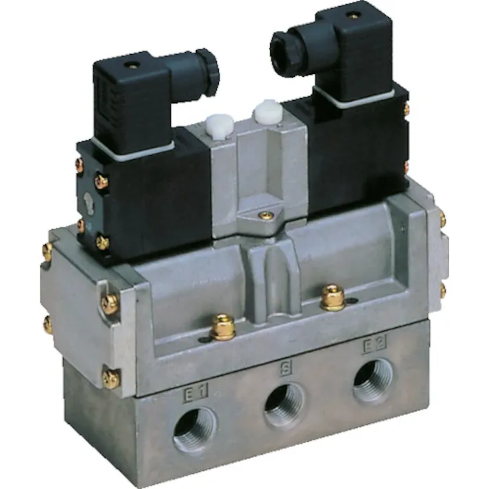 【CAINZ-DASH】CKD 電磁弁 パイロット式5ポート弁セレックスバルブ 4Fシリーズ 10C Rc3/8 AC100V 4F520-10-AC100V【別送品】