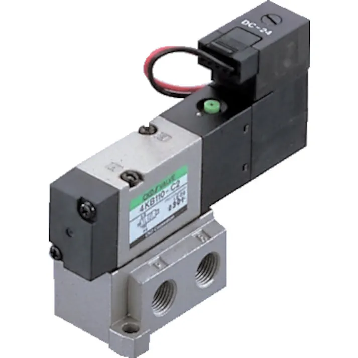 【CAINZ-DASH】CKD 電磁弁 パイロット式5ポート弁セレックスバルブ 4Kシリーズ 12C Rc3/8 AC100V 4KB410-10-AC100V【別送品】