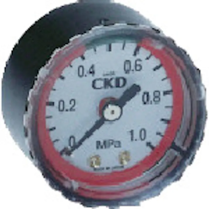 【CAINZ-DASH】CKD セーフティマーク付圧力計 G40D-6-P04【別送品】