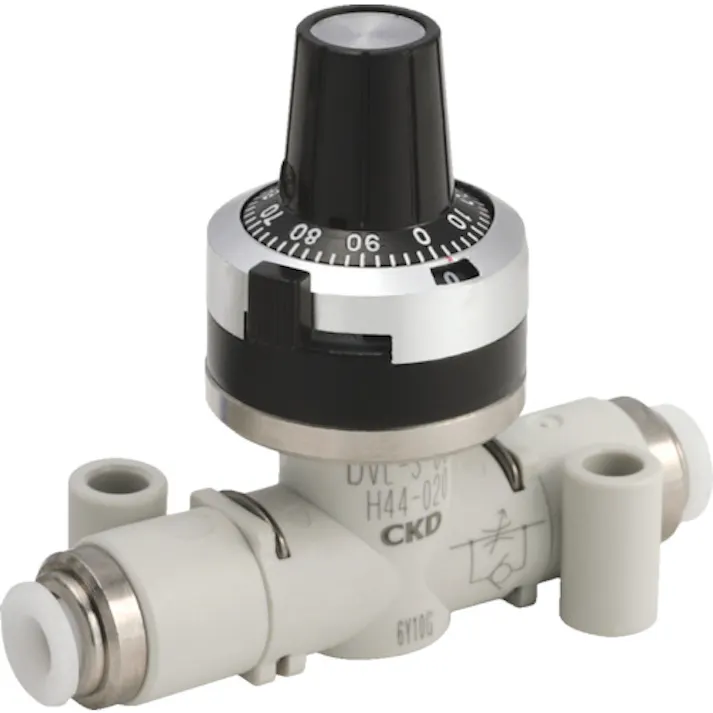 【CAINZ-DASH】CKD スピードコントローラ ダイヤル付ニードルバルブ DVLシリーズ DVL-S-10-H88-400【別送品】