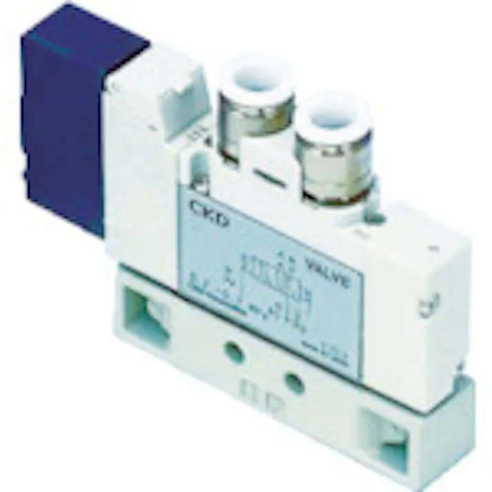 【CAINZ-DASH】CKD 電磁弁 パイロット式5ポート弁 4GAシリーズ 8.1C Φ12ワンタッチ継手 DC24V 4GA410-C12-3【別送品】