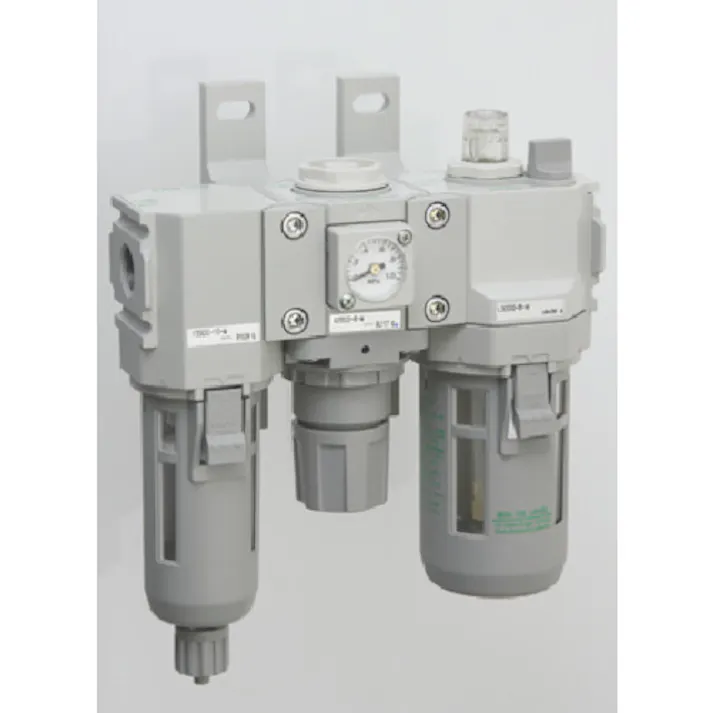 【CAINZ-DASH】CKD FRLユニット F.R.Lコンビネーション 標準白色シリーズ Rc3/8 ルブリケータ・手動コックなし C2000-10-W【別送品】