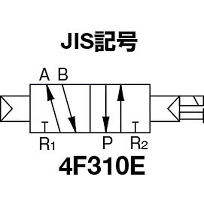 【CAINZ-DASH】ＣＫＤ パイロット式　防爆形５ポート弁　４Ｆシリーズ（シングルソレノイド） 4F310E-10-TP-AC100V【別送品】