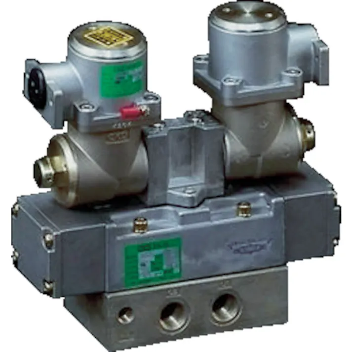 【CAINZ-DASH】CKD 電磁弁 パイロット式 防爆形5ポート弁 4Fシリーズ(ダブルソレノイド) Rc1/4 AC100 4F420E-08-TP-AC100V【別送品】