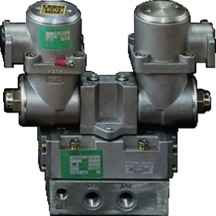 【CAINZ-DASH】CKD 電磁弁 パイロット式 防爆形5ポート弁 4Fシリーズ(ダブルソレノイド) Rc3/8 AC100 4F520E-10-TP-AC100V【別送品】