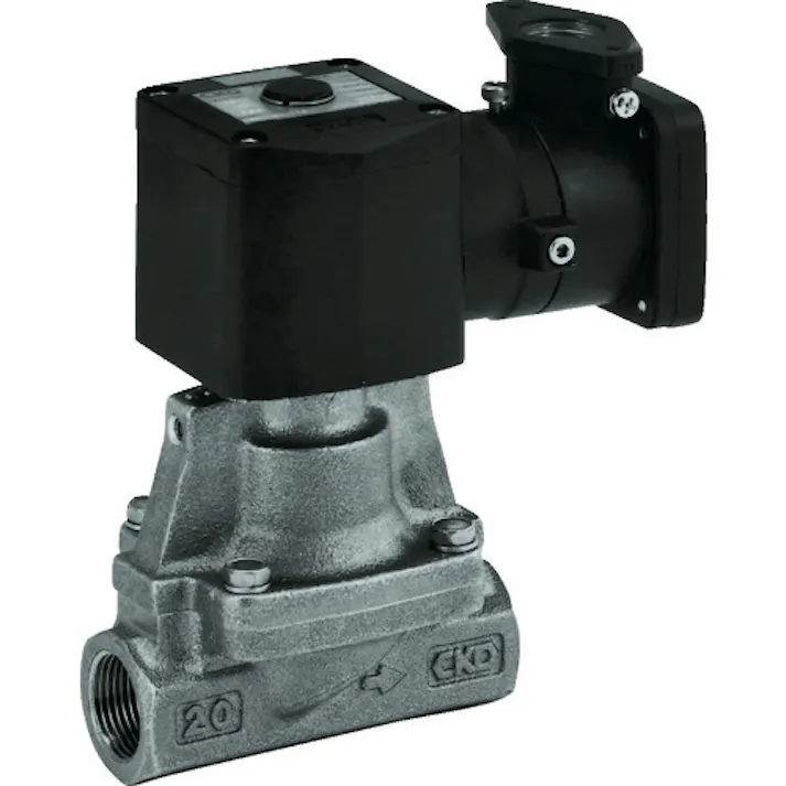 【CAINZ-DASH】CKD 電磁弁 パイロット式 防爆形2ポート弁 ADシリーズ(空気・水用) AP11E4-15A-03T-AC100V【別送品】