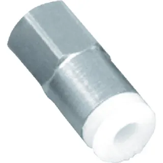 【CAINZ-DASH】CKD チューブ継手 ニュージョイントミニタイプ メスストレートタイプ 適合チューブ外径3.2 接続口径M5×0.8 GWJS3-M5-M【別送品】