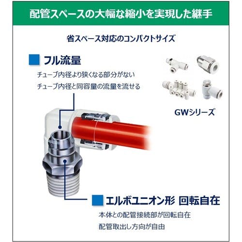 CAINZ-DASH】CKD ニュージョイント エルボタイプ 適合チューブ外径