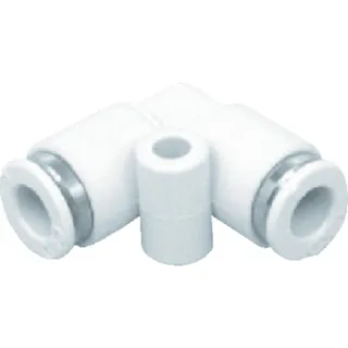 【CAINZ-DASH】CKD ニュージョイント エルボタイプ 適合チューブ外径:8mm GWL8-0【別送品】