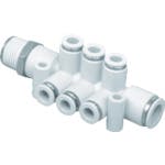 【CAINZ-DASH】ＣＫＤ チューブ継手　　ニュージョイント　マニホールド GWMF812-15-W【別送品】