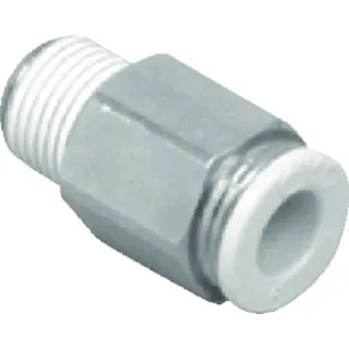 【CAINZ-DASH】CKD チューブ継手 ニュージョイント ストレート 適合チューブ外径4 接続口径R1/8 GWS4-6【別送品】