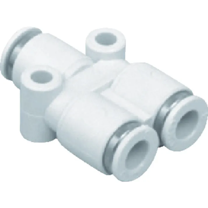 【CAINZ-DASH】CKD ニュージョイント Y形チーズタイプ 適合チューブ外径:10mm/10mm GWY1010-0【別送品】