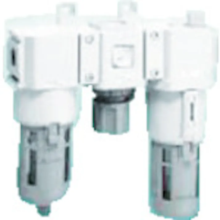 【CAINZ-DASH】CKD FRLユニット F.R.Lコンビネーション 標準白色シリーズ Rc1 フィルタ・手動付オートドレン C6500-25-W-F【別送品】