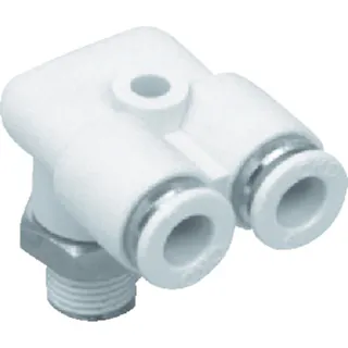 【CAINZ-DASH】CKD チューブ継手 ニュージョイントステンレスタイプ(FY形R付) 適合チューブ外径10mm 接続口径R1/2 ZW-FY10-15-P4【別送品】