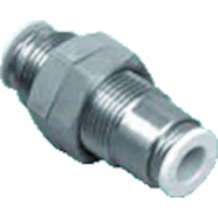 【CAINZ-DASH】CKD チューブ継手 ニュージョイントステンレスタイプ(バルクヘッド) ZW-S10-0-X-P4【別送品】