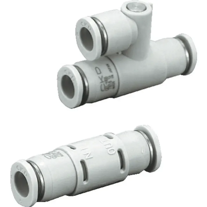 【CAINZ-DASH】CKD ワンタッチ継手付急速排気弁QELシリーズΦ6 排気ポート継手付タイプ QEL-H66【別送品】