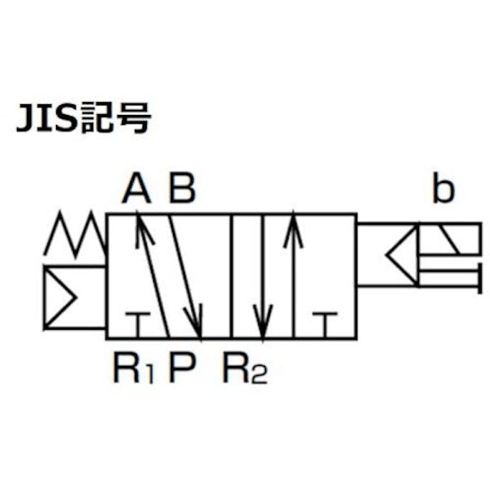 【CAINZ-DASH】ＣＫＤ 電磁弁　４Ｋシリーズパイロット式５ポート弁セレックスバルブ　接続口径Ｒｃ１／４ 4KB310-08-DC24V【別送品】