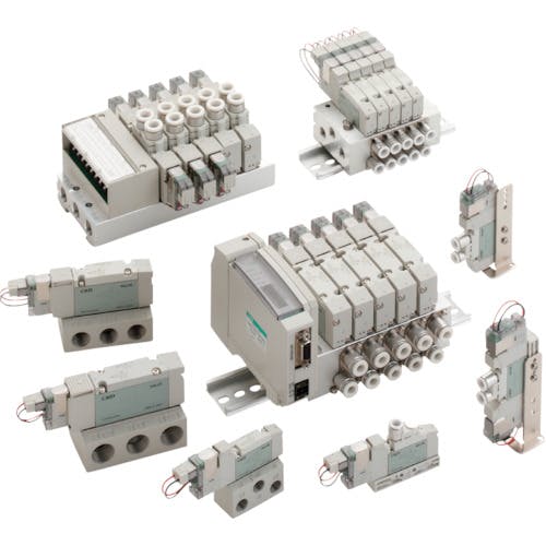 【CAINZ-DASH】ＣＫＤ 電磁弁　パイロット式５ポート弁　ベース配管 4GB329R-00-3【別送品】